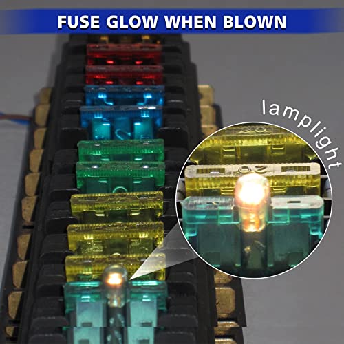 BUSY-CORNER Mini Blade Automotive Fuse Glow When Blown Smart Auto Glow Fuse Easy Identification - 50 Pieces - Image 4
