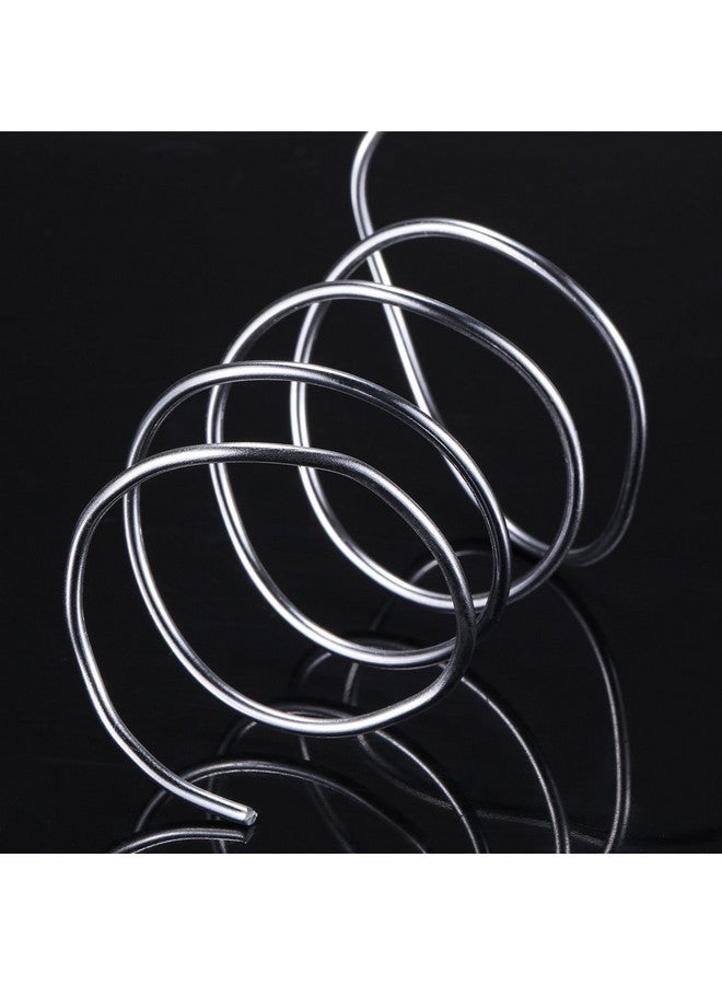 تيكيونايت سلك حرفي من الألومنيوم من TecUnite لنحت الهيكل المعدني، سلك حرفي قابل للانحناء لصنع المجوهرات بنفسك (لفافة واحدة، فضي، 10 أمتار × 2 مم) - Image 3