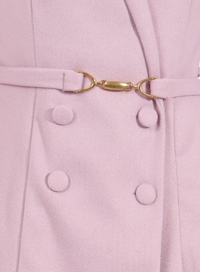 Styli Belted Midi Dress