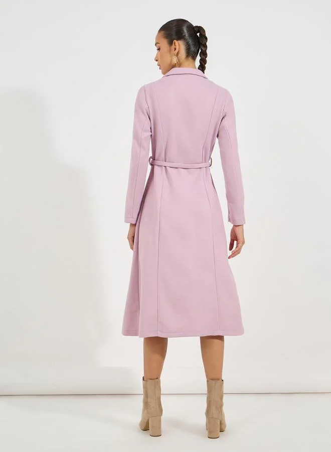 Styli Belted Midi Dress