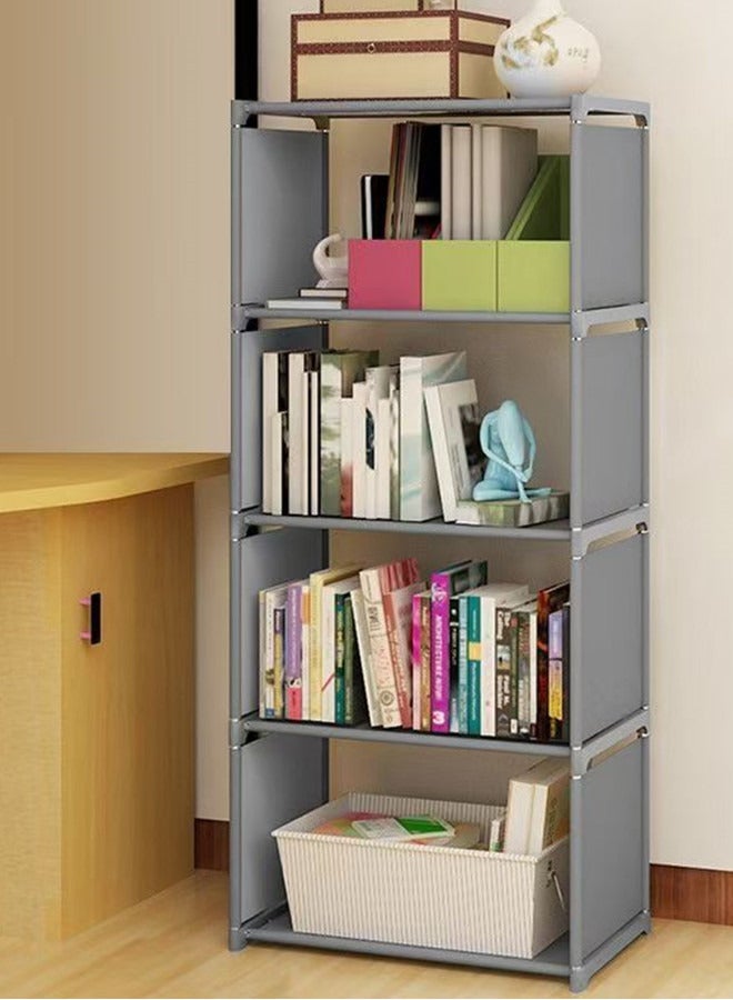 Generic Storage Shelf for Closet Organization and Small Spaces, 4-Tier Bookshelf Bookcase for Bedroom and Living Room,Storage Rack,Bedroom Living Room Vertical Cabinet Bookshelf  - Image 3