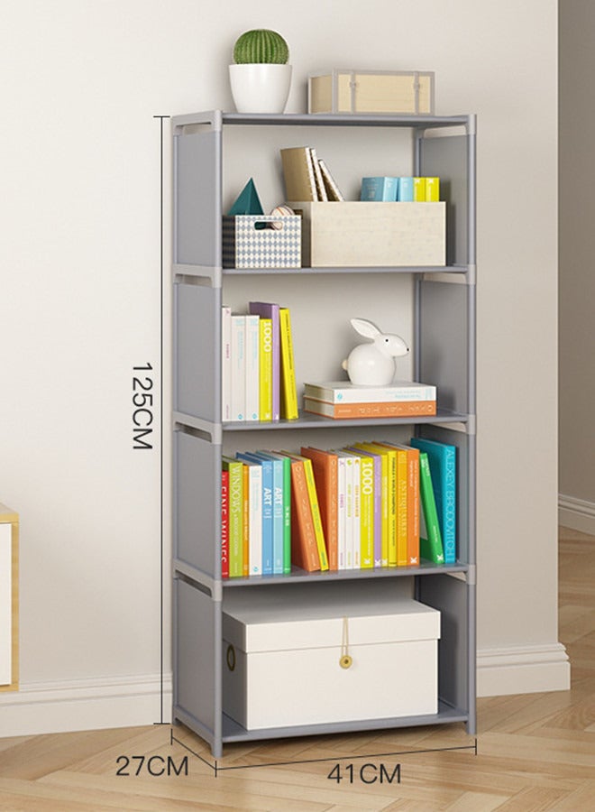 Generic Storage Shelf for Closet Organization and Small Spaces, 4-Tier Bookshelf Bookcase for Bedroom and Living Room,Storage Rack,Bedroom Living Room Vertical Cabinet Bookshelf  - Image 4