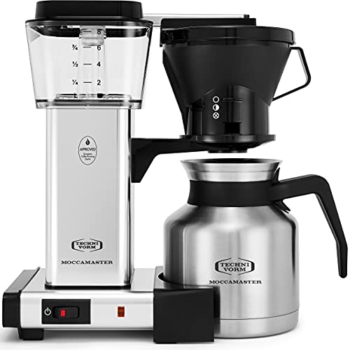 Technivorm Moccamaster 79212 KBTS Coffee Brewer, 32 oz, Polished Silver - Image 1