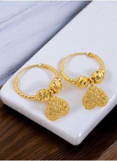 GOLDMAX Elegant 21k Gold Plated Earrings For Women  - Image 1