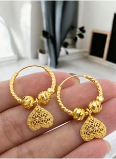 GOLDMAX Elegant 21k Gold Plated Earrings For Women  - Image 2