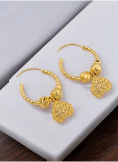 GOLDMAX Elegant 21k Gold Plated Earrings For Women  - Image 3
