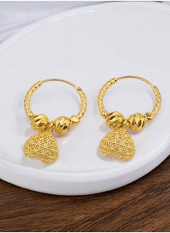 GOLDMAX Elegant 21k Gold Plated Earrings For Women  - Image 4