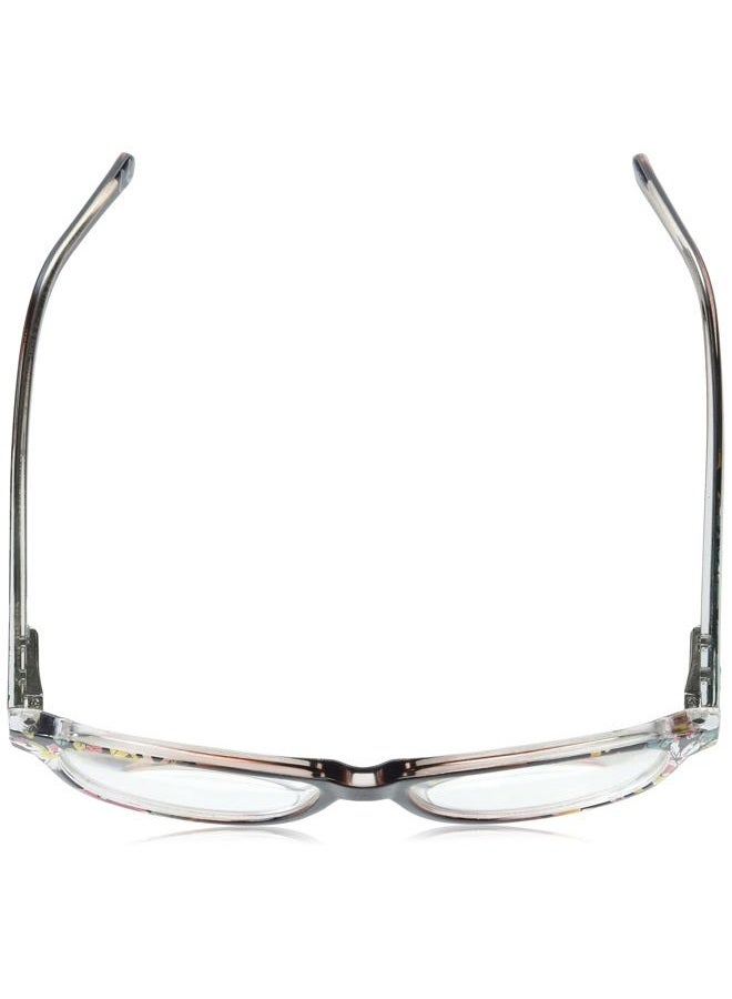 Foster Grant Sofia Vergara x Foster Grant Women's Linda Square Reading Glasses, Crystal Berry Floral - Image 4