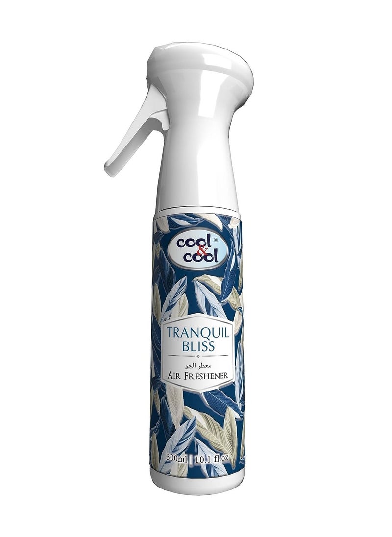 Cool & Cool Cool & Cool Tranquil Bliss Air Freshener | Long Lasting Fragrance, Eliminates Bad Odour, 300ml  - Image 1