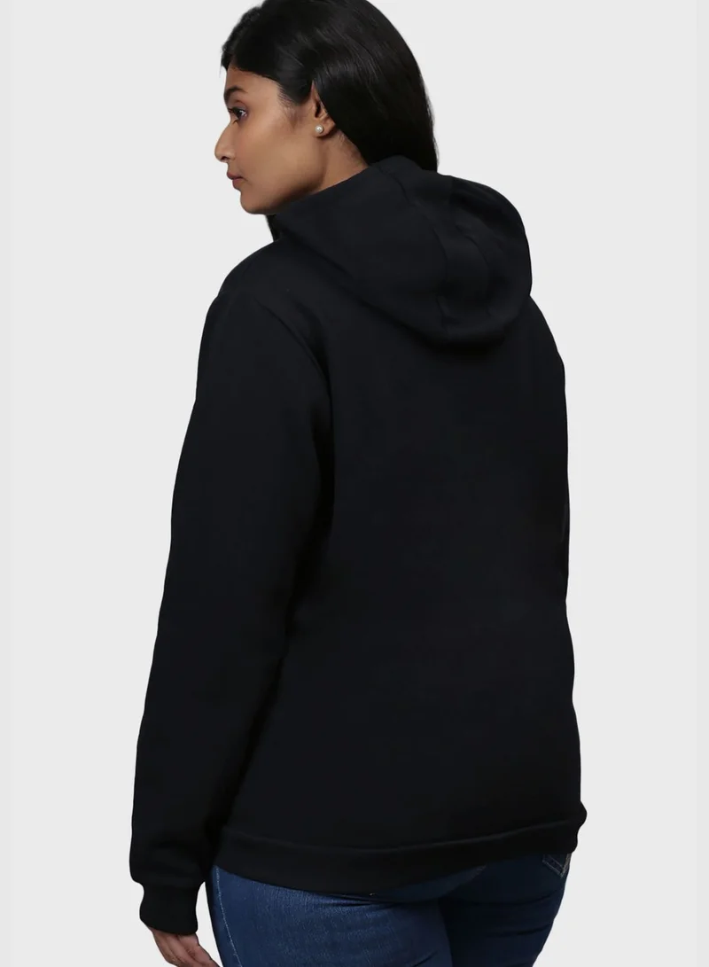 Instafab Plus Front Pocket Printed Hoodie