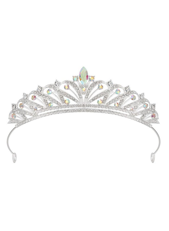 SWEETV Wedding Tiara Princess Crown Rhinestone Tiaras For Women And Girls Rhinestone Bridal Princess Tiara Jewelry Headpieces For Bridalbirthdayparty Costume Hair Accessoriesmulticolored  - Image 1