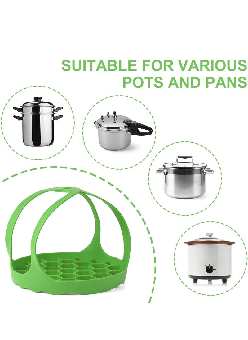 SYOSI - Silicone Steamer Sling Portable Non-Stick Steamer Sling Anti-scalding Baking pan Lifting Steamer Rack Egg Steamer Rack and Baking Pan Sling 6 Qt / 8 Qt - Image 1