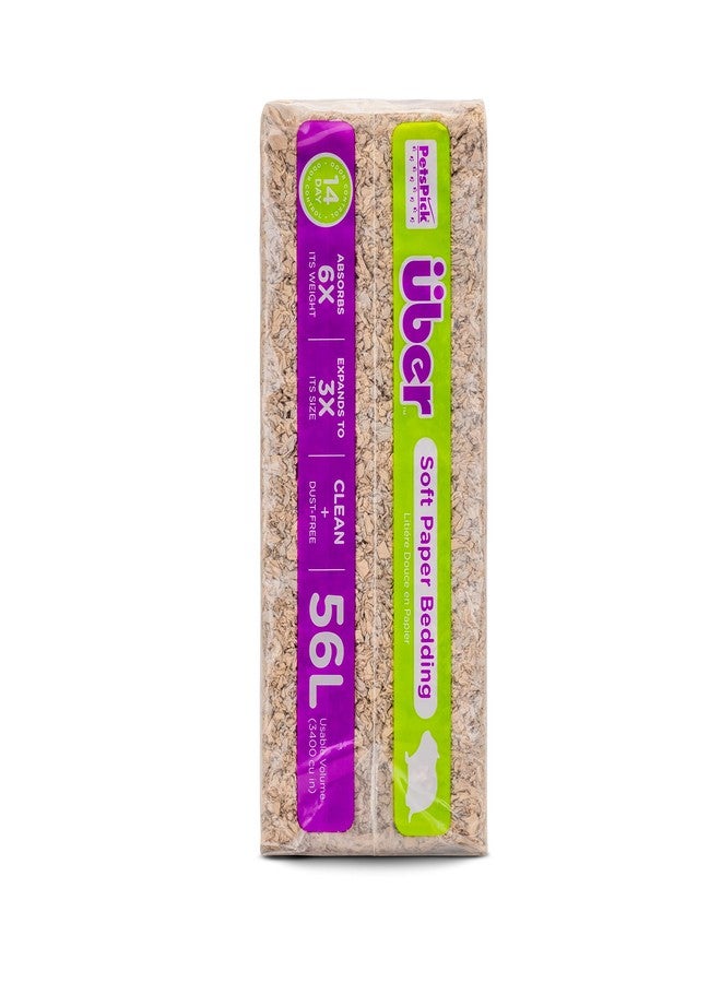 PETSPICK Uber Soft Paper Pet Bedding for Small Animals, Natural, 56L - Image 3