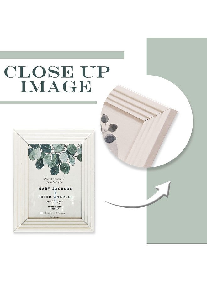 Art Street Premium 3D Table Top Photo Frame, Designer Picture Frames,Home Décor For Office Desk, Bedroom & Living Room (White, Size 6x8 inch) - Image 4