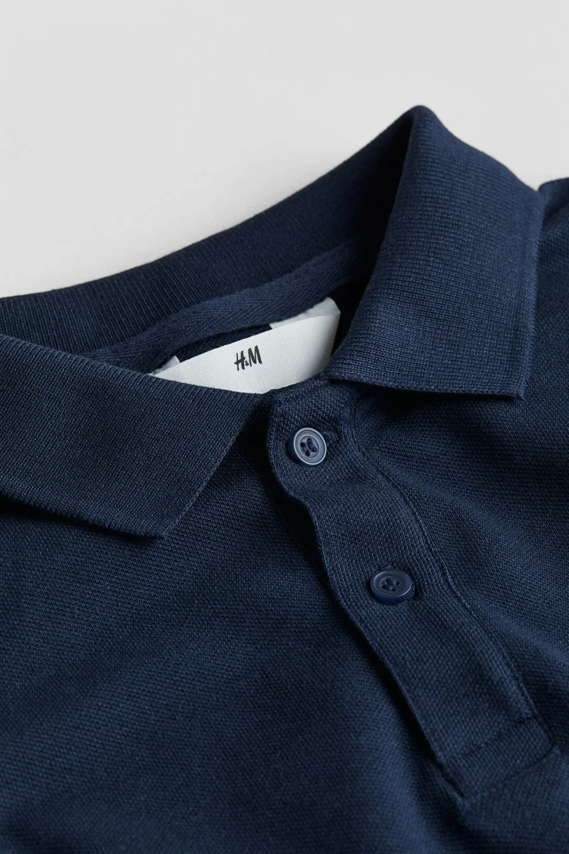 H&M Cotton piqué polo shirt