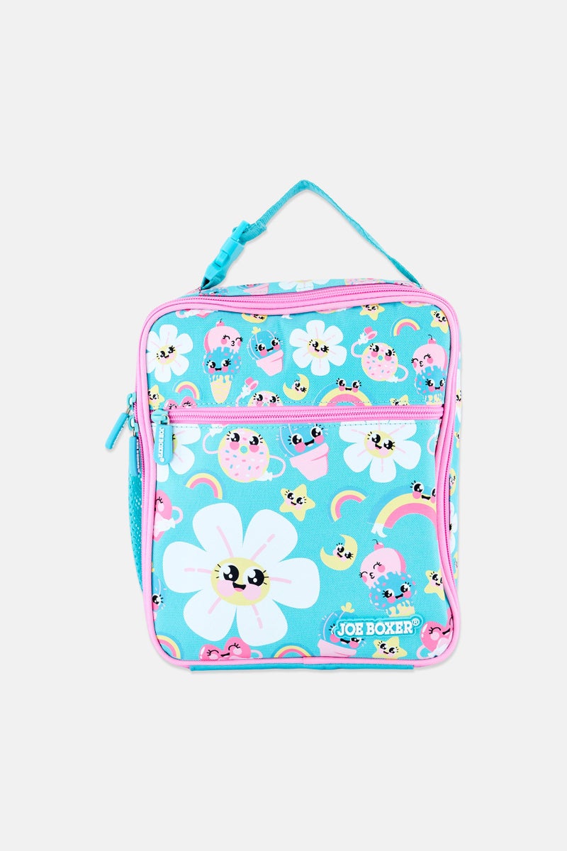 Joe Boxer Kids Girl Graphic Print Lunch Bag, Multicolor - Image 1