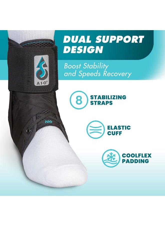 Med Spec 264015 ASO Ankle Stabilizer, Black, Large - Image 2