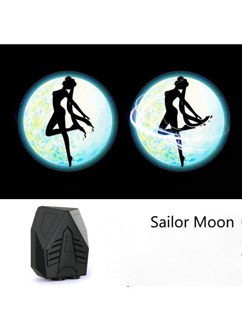 2-Piece LED Car Door Cartoon Dynamics Projector Shadow Light Set - Image 1