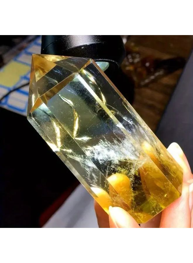 Brazilian Crystal Tower With Tassel 2.36 Inch Boho Home Decor Crystal Gift - Image 1