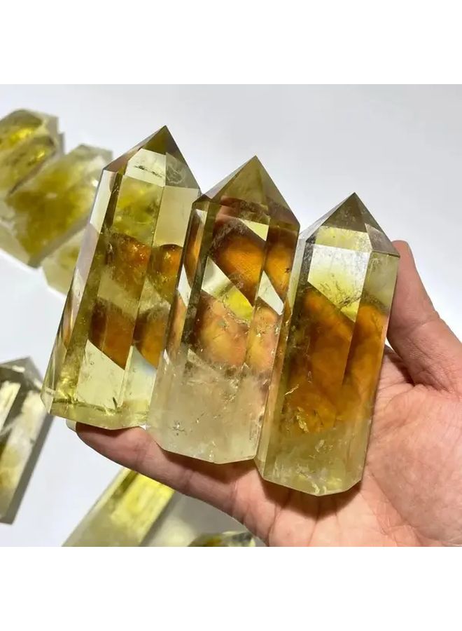 Brazilian Crystal Tower With Tassel 2.36 Inch Boho Home Decor Crystal Gift - Image 2