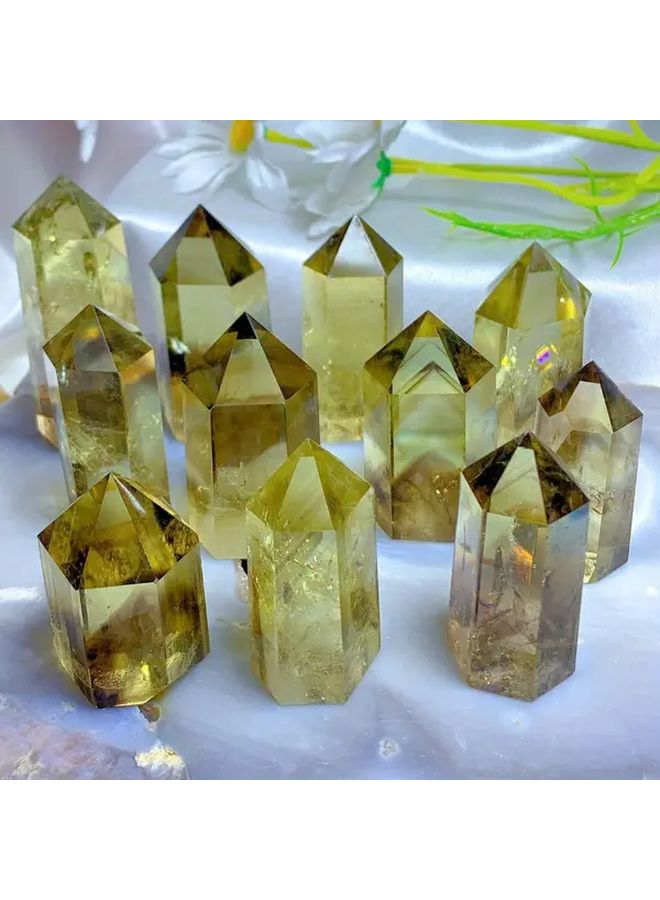 Brazilian Crystal Tower With Tassel 2.36 Inch Boho Home Decor Crystal Gift - Image 4