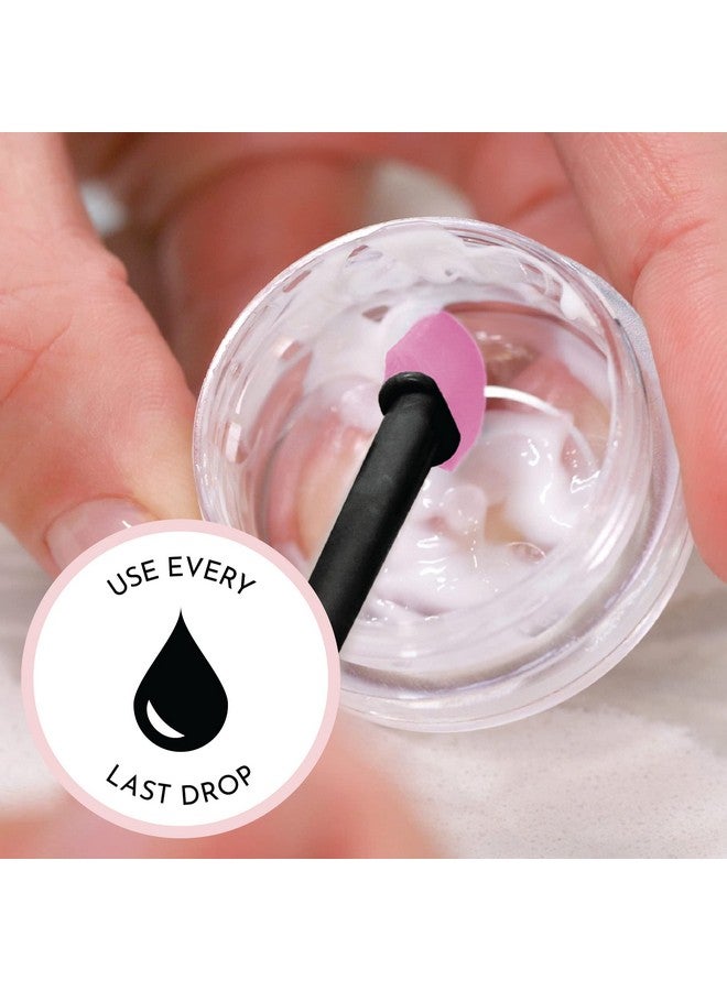 إس آند تي إن سي ملاعق مكياج ملعقة كبيرة وصغيرة لمستحضرات التجميل والعناية بالبشرة طقم مكون من قطعتين أسود/وردي - Image 2