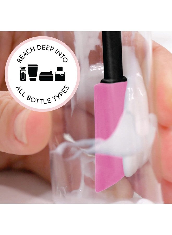 إس آند تي إن سي ملاعق مكياج ملعقة كبيرة وصغيرة لمستحضرات التجميل والعناية بالبشرة طقم مكون من قطعتين أسود/وردي - Image 3