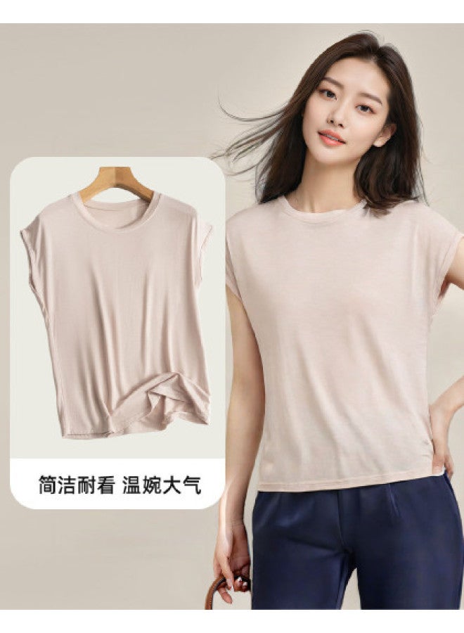 Your Sun Ladies' Sleeveless T-Shirt, Spring And Summer Basic Soft And Versatile Round Neck Tee, Layering Tank Top Casual Top - Image 1