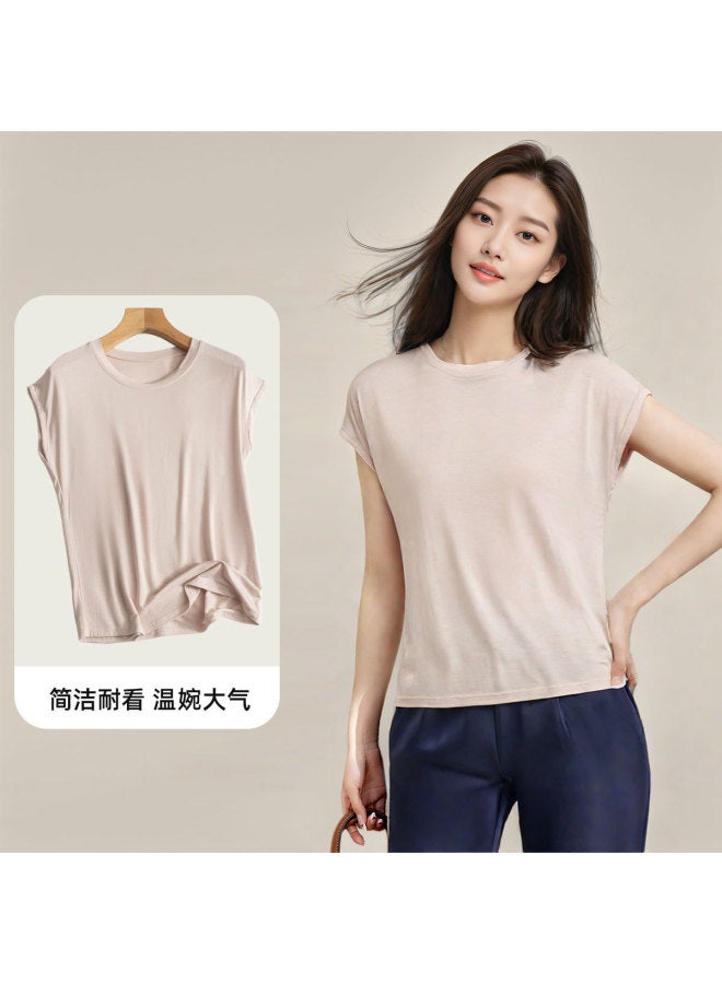 Your Sun Ladies' Sleeveless T-Shirt, Spring And Summer Basic Soft And Versatile Round Neck Tee, Layering Tank Top Casual Top - Image 2