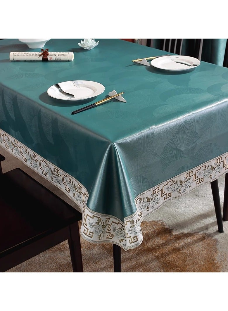 EBMINI New Waterproof Oil Resistant Heat-Resistant Washable PU Tablecloth 