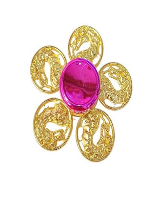 Luxury Gold Zinc Alloy Fidget Spinner with Dragon Design with Pink Center  - Durable and Portable Handheld for Comfort and Focus Fidget Spinner - pzsku/Z159F1B0DFCE340CCE620Z/45/1742142473/3dc98c50-b4d8-49e8-b7ee-2d95f9aa89ba