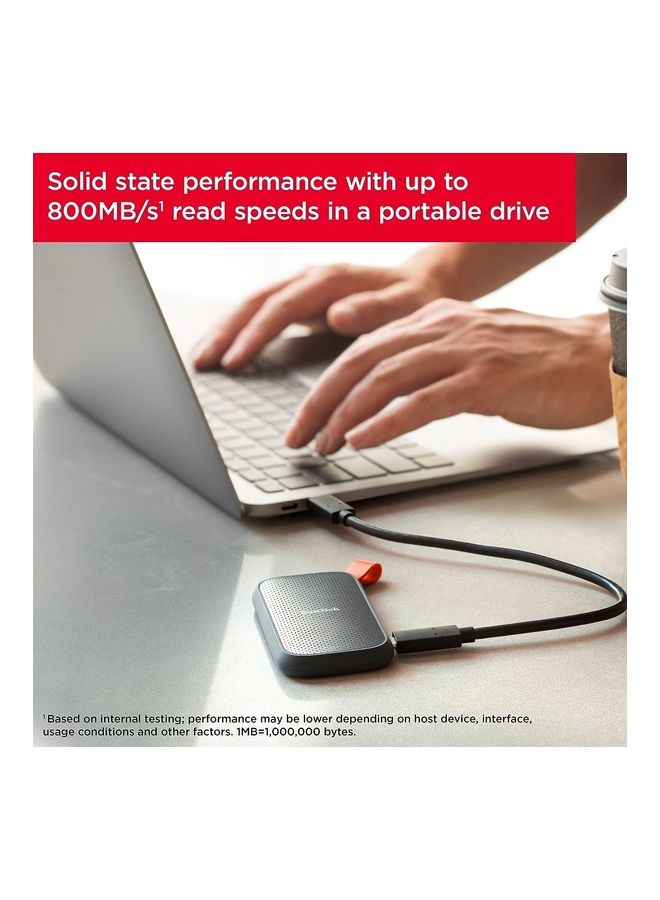 sandisk 1TB Portable SSD - Up to 800MB/s, USB-C, USB 3.2 Gen 2 - SDSSDE30-1T00-G26 - Image 4