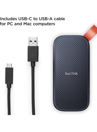 محرك أقراص SSD محمول سعة 1 تيرابايت - سرعة تصل إلى 800 ميجابايت/ثانية، USB-C، USB 3.2 الجيل الثاني - SDSSDE30-1T00-G26 - view 2