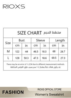 RIOXS Women's Oversized Sweatshirt, Casual Letter Graphic Print Sweatshirt For Women, Drop Shoulder Crewneck Pullover Tops, Thickened Sweatshirt For Spring Fall And Winter, Ladies Fashional Loose Pullover Top  - Image 5
