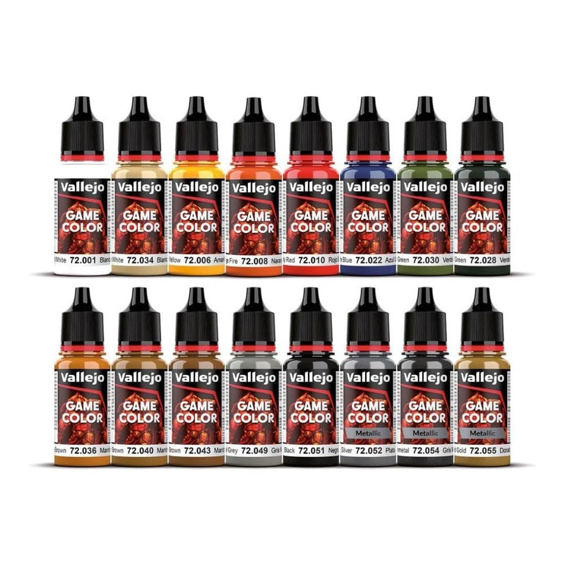 Vallejo - Game Color Introduction Set | Starter Set for Fantasy and Wargame Figures | 16 Bottles x 18 ml (0.60 fl.oz.) - Image 2
