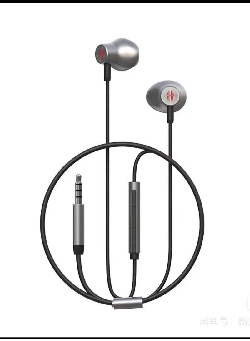 RedMagic Headphone with AUX Port (Screw) The headphone comes with soft, interchangeable ear tips to fit different ear sizes. Designed for gaming. - Image 1