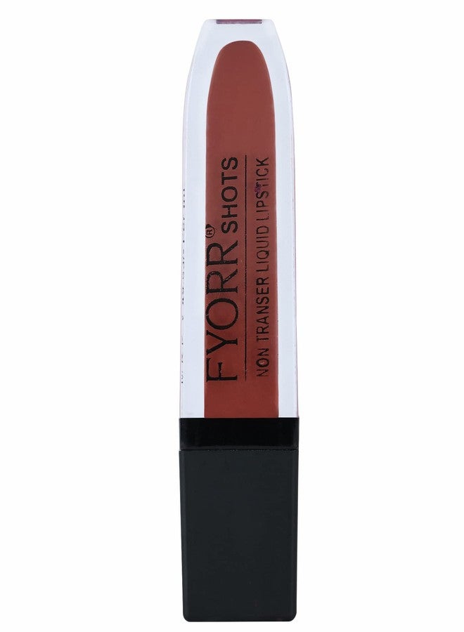 FYORR Non Transfer Liquid Lipstick Waterproof Ultra Pigmented Matte Non-Sticky Smooth Finish Lip Color, 6ml (Paraben Cruelty Free) (NudePerfect_WineDivine) - Image 5