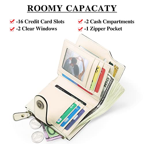 FALAN MULE Small Wallet for Women Leather Bifold Compact Small Womens Wallet with RFID Blocking - Image 2