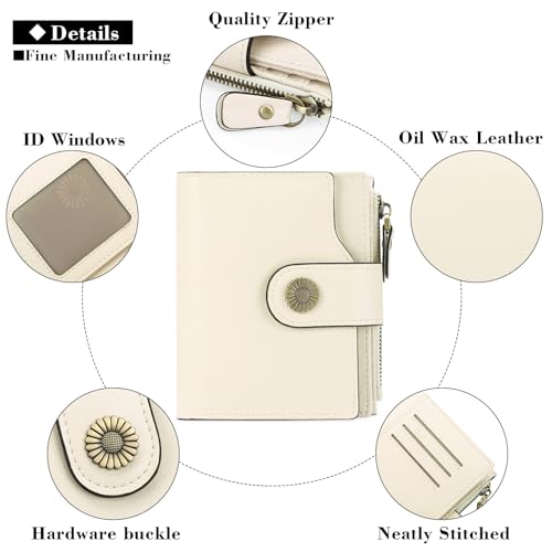 FALAN MULE Small Wallet for Women Leather Bifold Compact Small Womens Wallet with RFID Blocking - Image 5