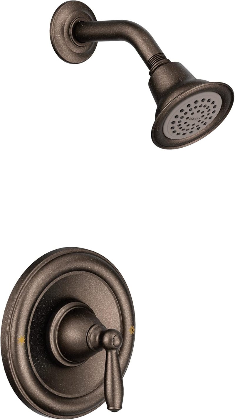 Moen Brantford Oil Rubbed Bronze Posi-Temp Pressure Balancing Shower Trim Kit with Shower Head and Lever Handle - Image 1