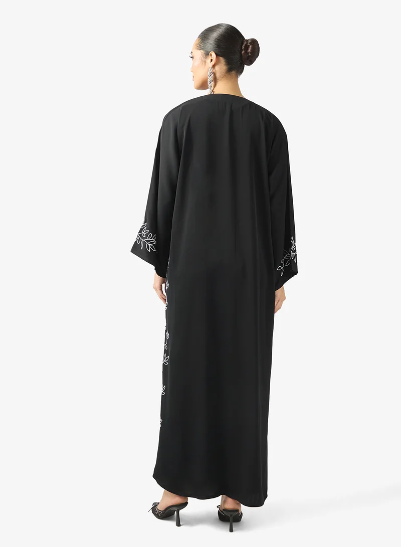 Khizana Floral Print Abaya & Sheila
