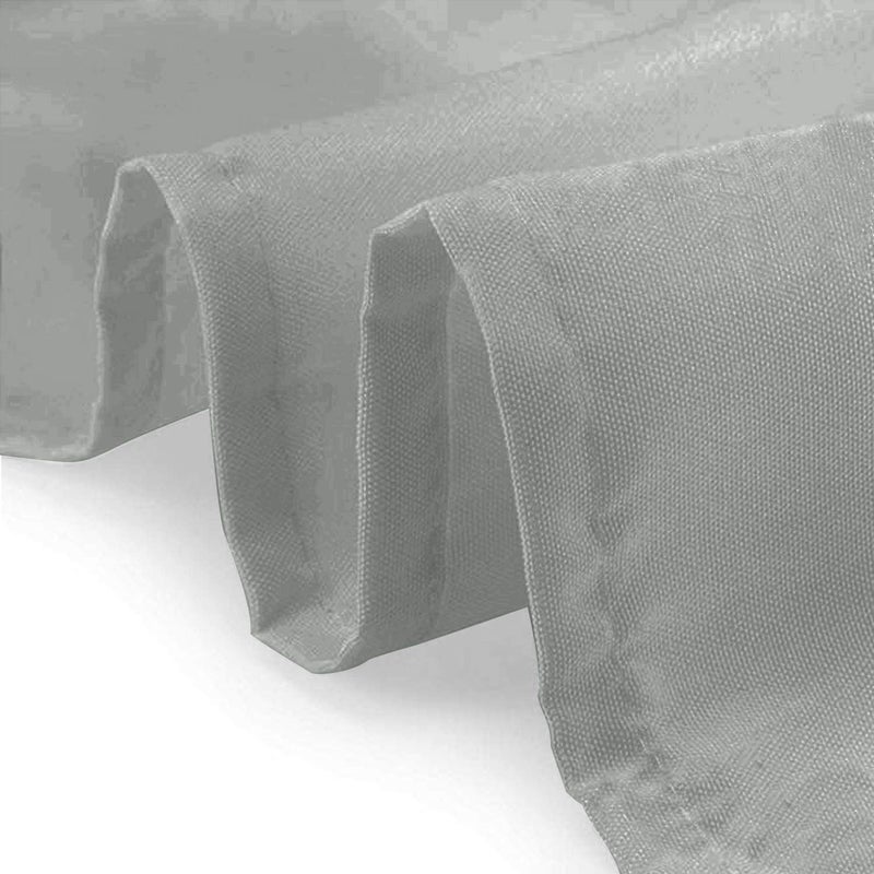 ABCCANOPY 2PCS 6 FT Rectangle Tablecloth Table Cover for Rectangular Tables Washable Polyester Banquet Buffet Parties Holiday Dinner Wedding Meeting Gray - Image 4