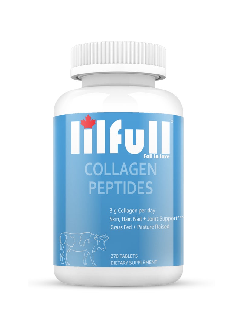 lilfull Collagen Peptides - 270 Tablets | Promotes Hair Growth & Nail Strength - Image 1