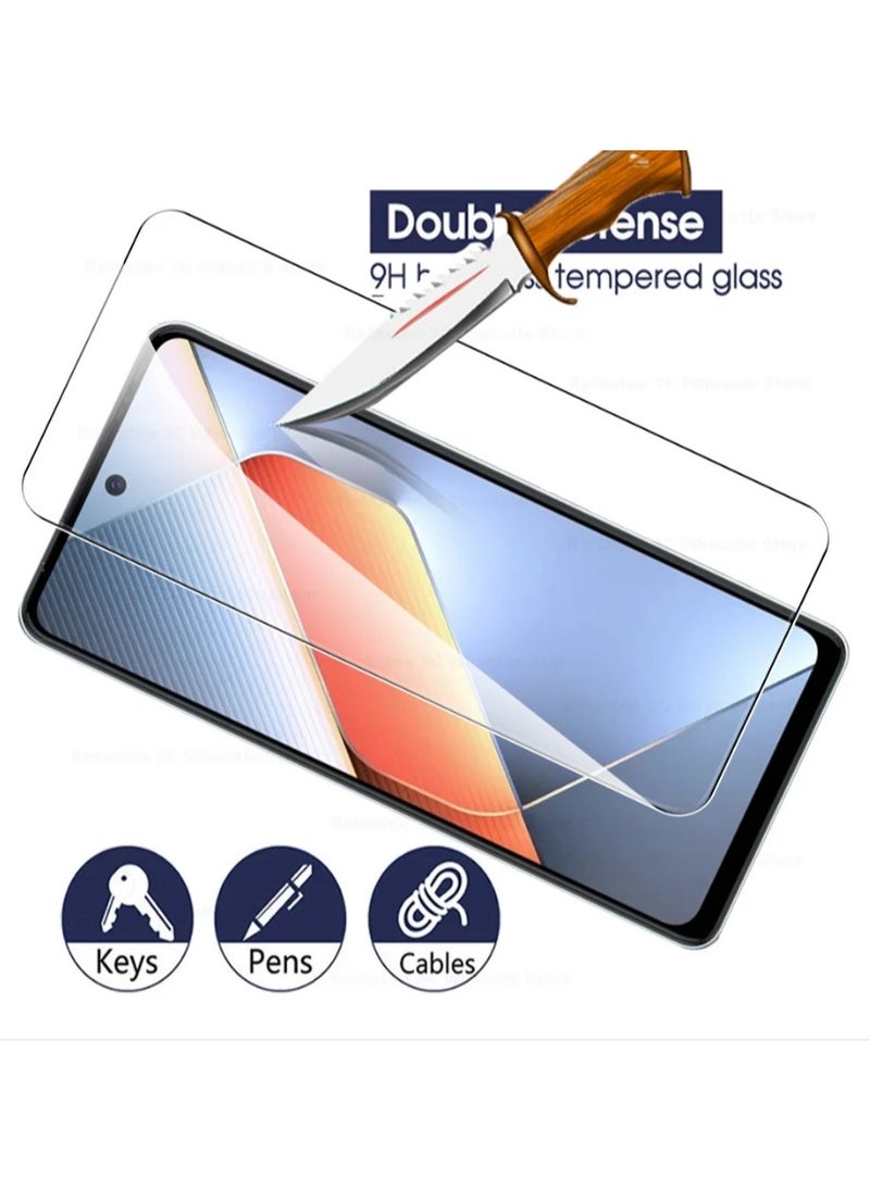 Generic - 2 Pack for tecno pova 6 pro Screen Protector [Support Fingerprint Unlock], High definition transparent anti-scratch, no bubbles, easy to install - Image 1