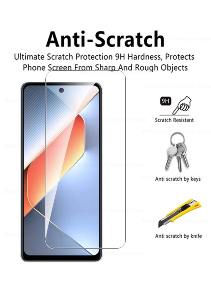 Generic - 2 Pack for tecno pova 6 pro Screen Protector [Support Fingerprint Unlock], High definition transparent anti-scratch, no bubbles, easy to install - Image 1