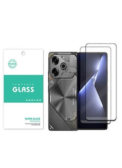 2 Pack for tecno pova 6 pro Screen Protector [Support Fingerprint Unlock], High definition transparent anti-scratch, no bubbles, easy to install
