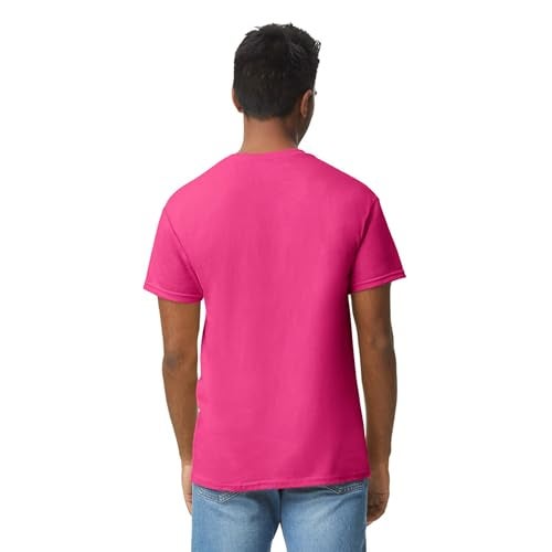 Gildan Mens Heavy Cotton T-Shirt, Style G5000, Multipack, Heliconia (3-Pack), Large US - Image 4