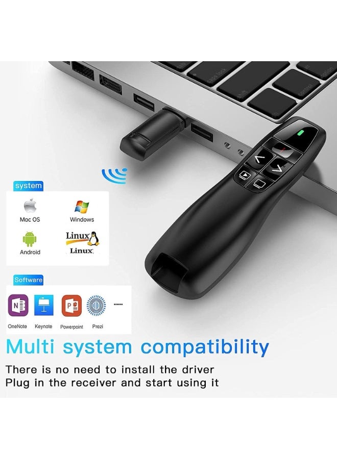 Presentation Remotes | Computer Clicker for Presentations | Remote USB Control Powerpoint PPT Clickers for Most Computers Laptops