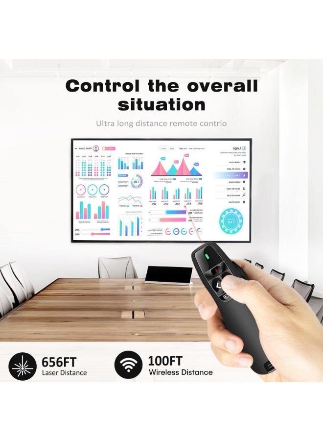 Presentation Remotes | Computer Clicker for Presentations | Remote USB Control Powerpoint PPT Clickers for Most Computers Laptops