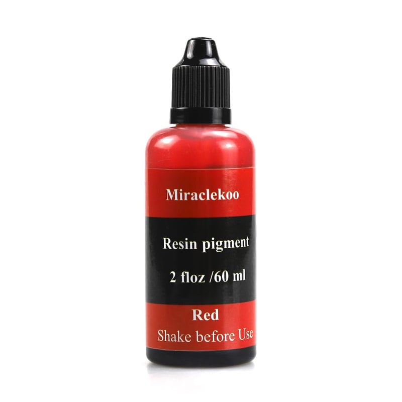 Miraclekoo Red Epoxy Resin Color Dye Colorant Liquid Epoxy Resin Pigment60mlTranslucent - Image 3